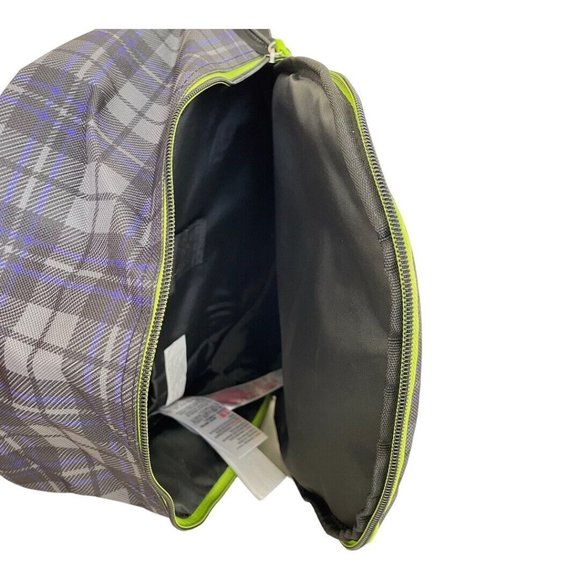 Disney Parks Tomb Sweet Tomb Plaid Haunted Mansion Leota Ghosts Patches Backpack - Picture 7 of 9